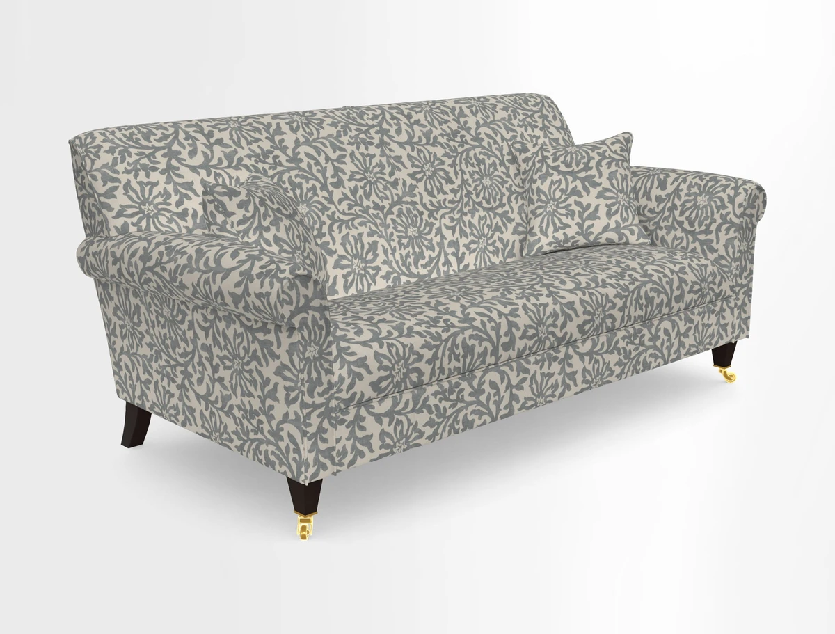 Petworth 3 Seater Sofa in Mulberry Flying Ducks