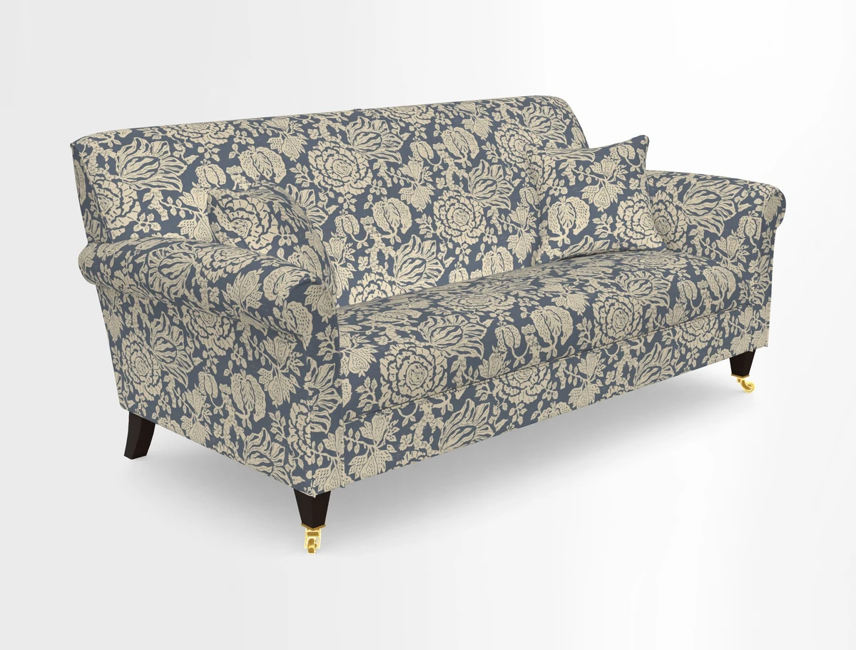 Petworth 3 Seater Sofa in Mulberry Flying Ducks