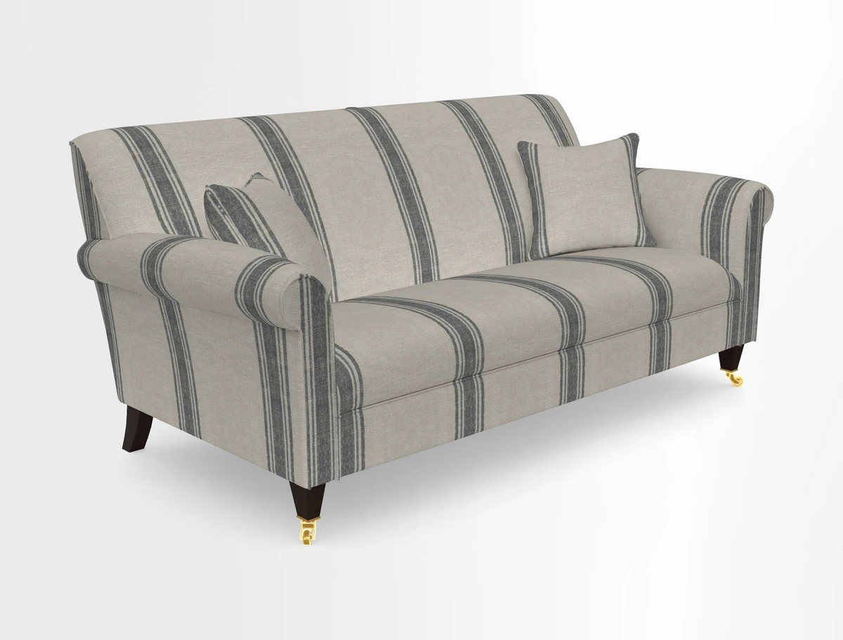 Petworth 3 Seater Sofa in Mulberry Flying Ducks