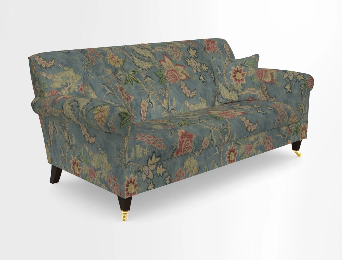Petworth 3 Seater Sofa in Mulberry Flying Ducks