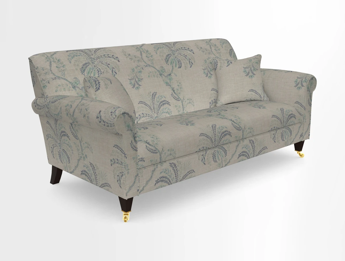 Petworth 3 Seater Sofa in Mulberry Flying Ducks