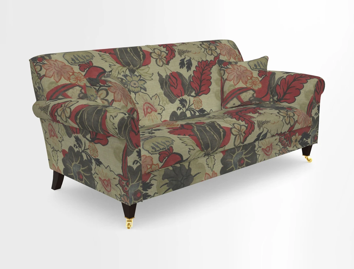 Petworth 3 Seater Sofa in Mulberry Flying Ducks