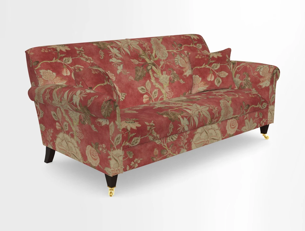 Petworth 3 Seater Sofa in Mulberry Flying Ducks