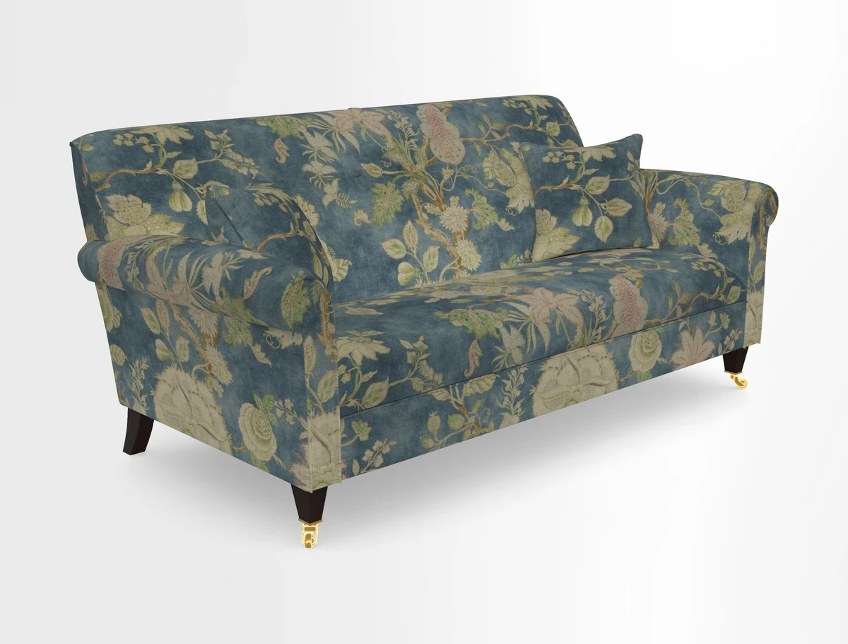 Petworth 3 Seater Sofa in Mulberry Flying Ducks