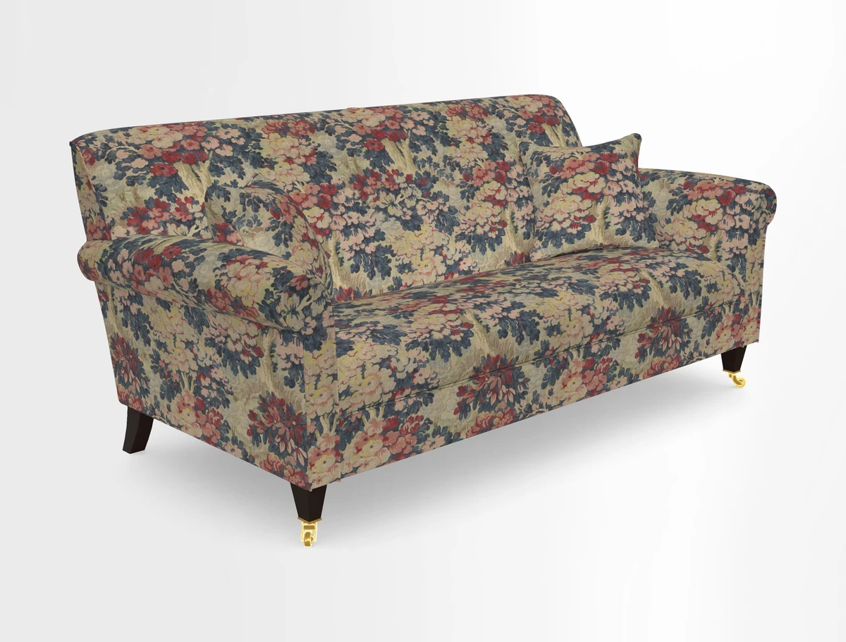 Petworth 3 Seater Sofa in Mulberry Flying Ducks