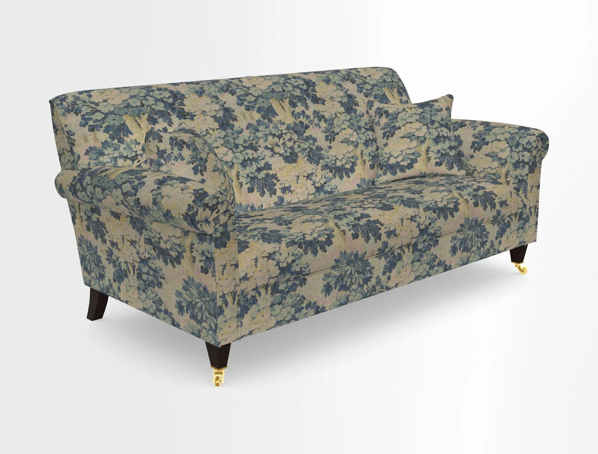 Petworth 3 Seater Sofa in Mulberry Flying Ducks