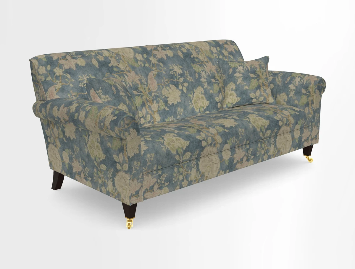Petworth 3 Seater Sofa in Mulberry Flying Ducks