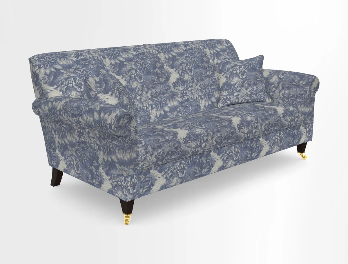 Petworth 3 Seater Sofa in Mulberry Flying Ducks