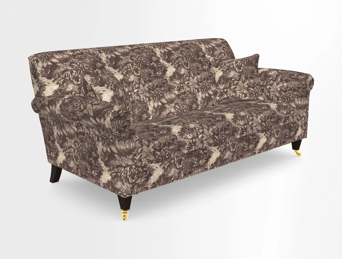 Petworth 3 Seater Sofa in Mulberry Flying Ducks