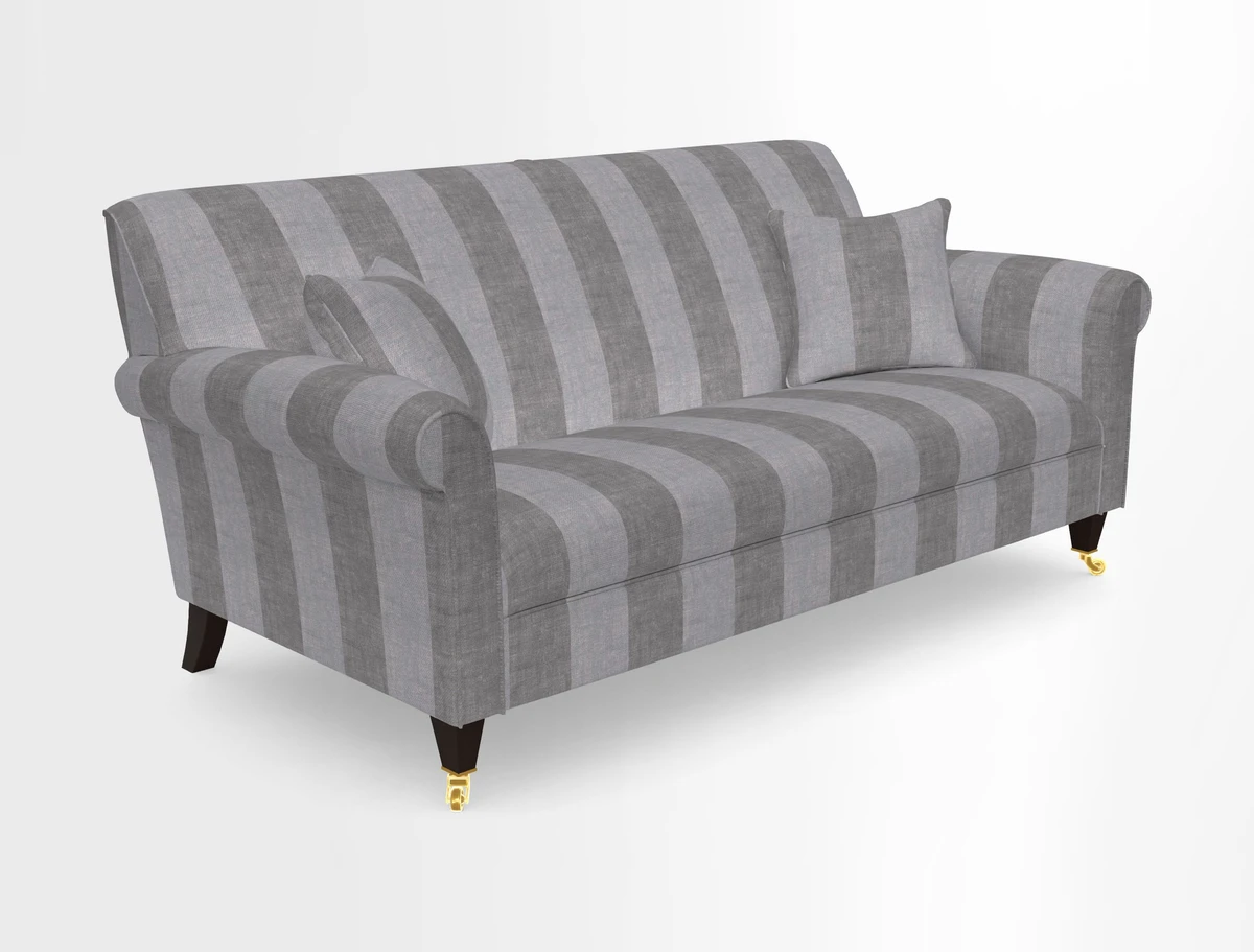 Petworth 3 Seater Sofa in Mulberry Flying Ducks
