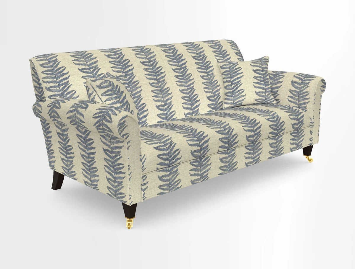 Petworth 3 Seater Sofa in Mulberry Flying Ducks