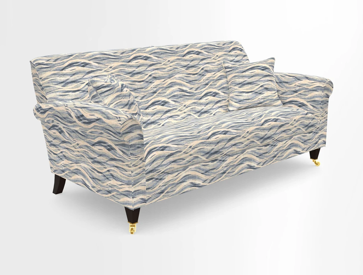 Petworth 3 Seater Sofa in Mulberry Flying Ducks