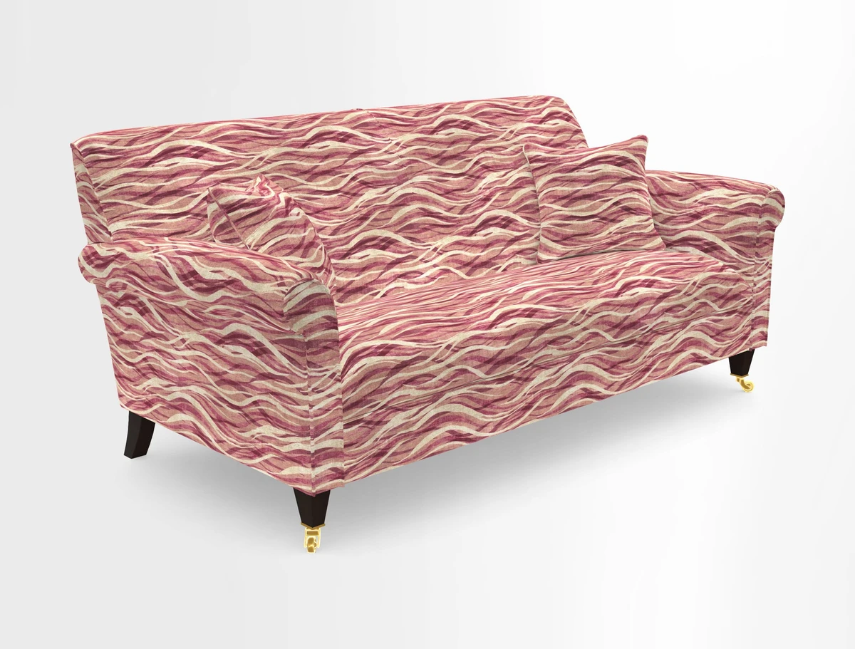 Petworth 3 Seater Sofa in Mulberry Flying Ducks