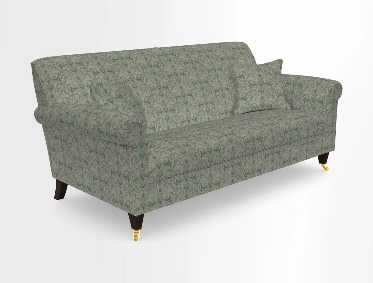 Petworth 3 Seater Sofa in Mulberry Flying Ducks