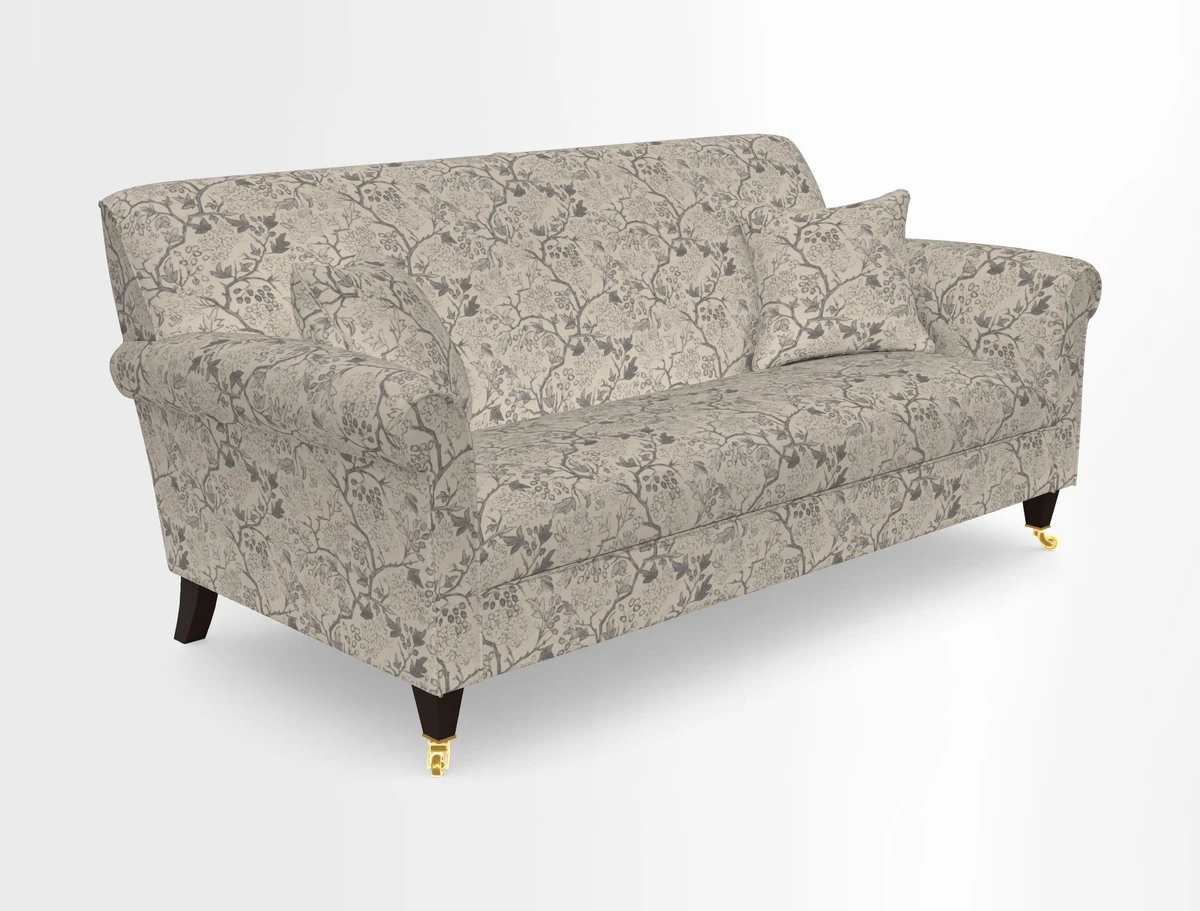 Petworth 3 Seater Sofa in Mulberry Flying Ducks