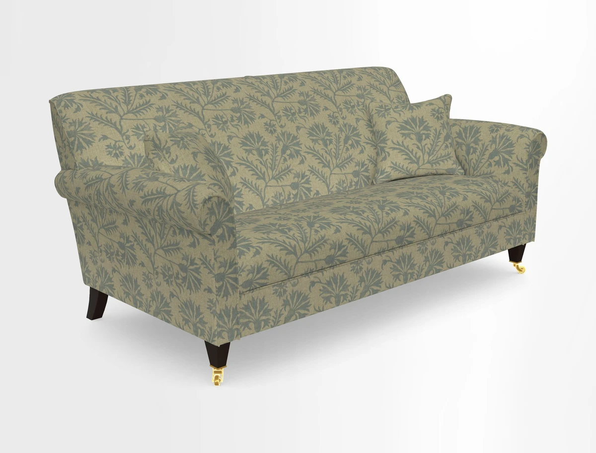 Petworth 3 Seater Sofa in Mulberry Flying Ducks