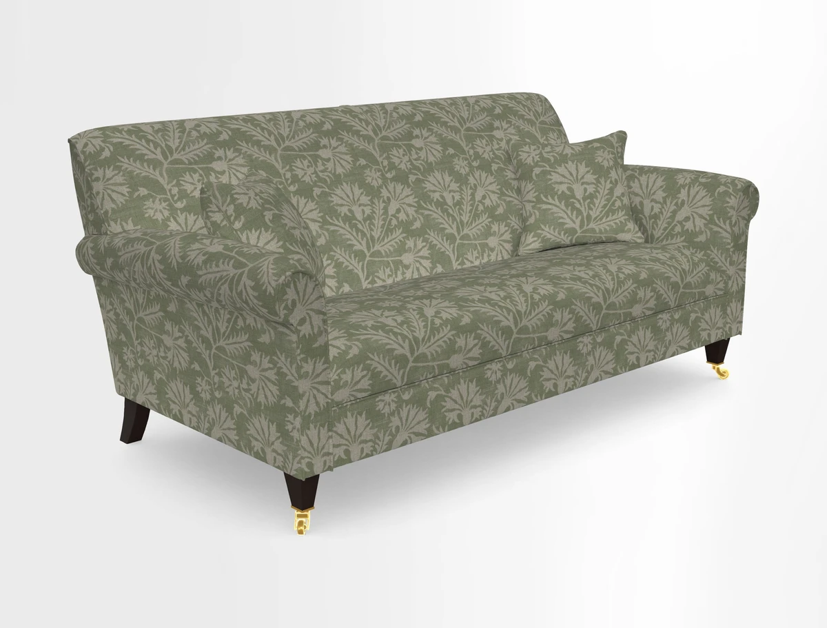 Petworth 3 Seater Sofa in Mulberry Flying Ducks