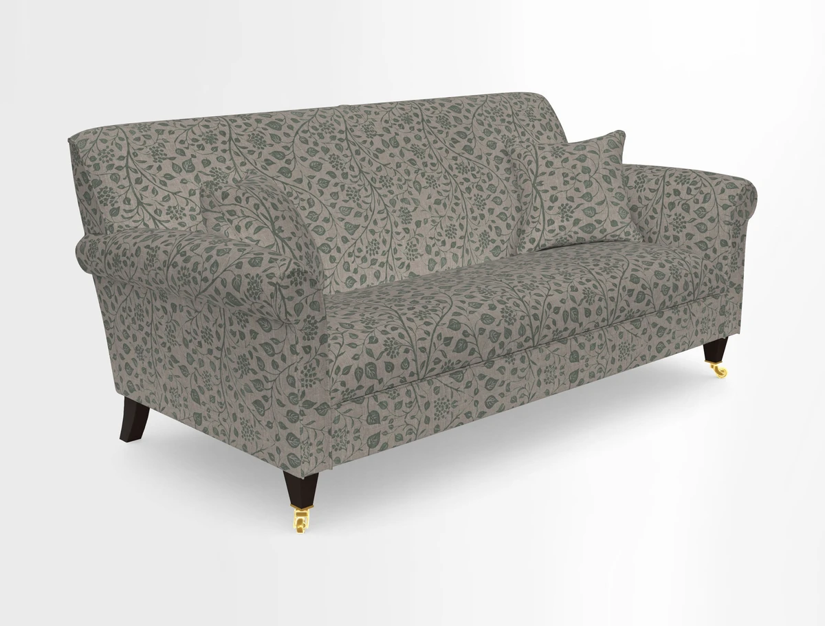 Petworth 3 Seater Sofa in Mulberry Flying Ducks