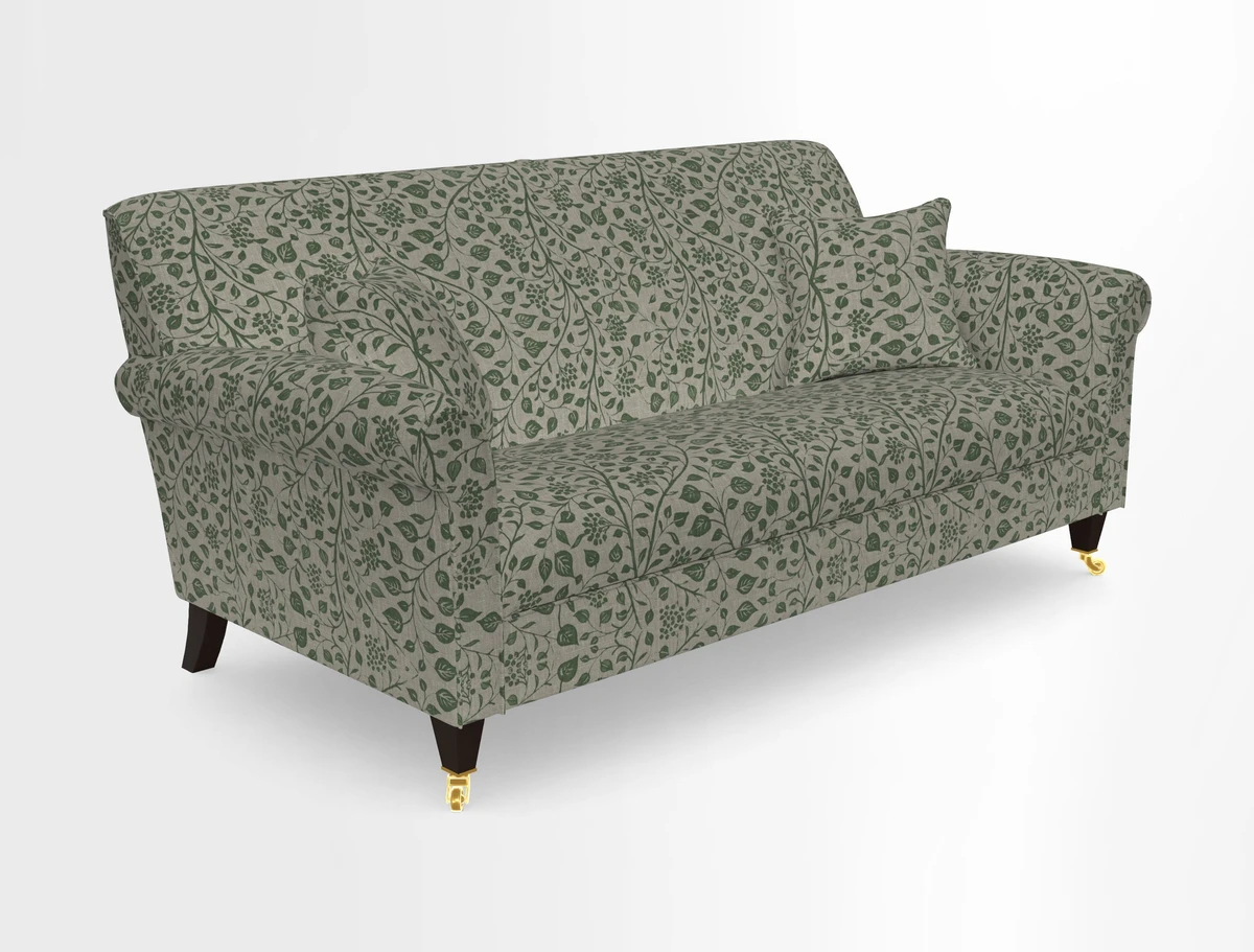 Petworth 3 Seater Sofa in Mulberry Flying Ducks