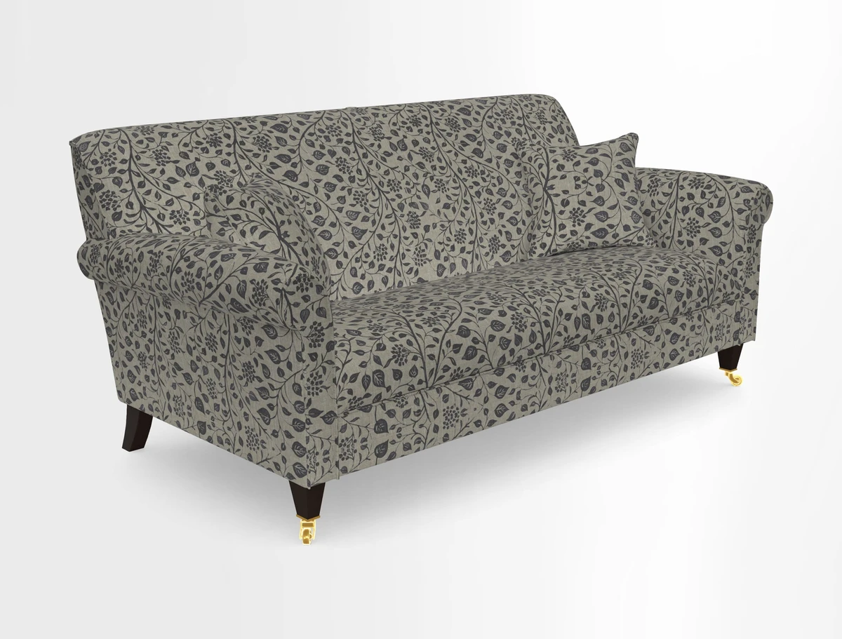 Petworth 3 Seater Sofa in Mulberry Flying Ducks