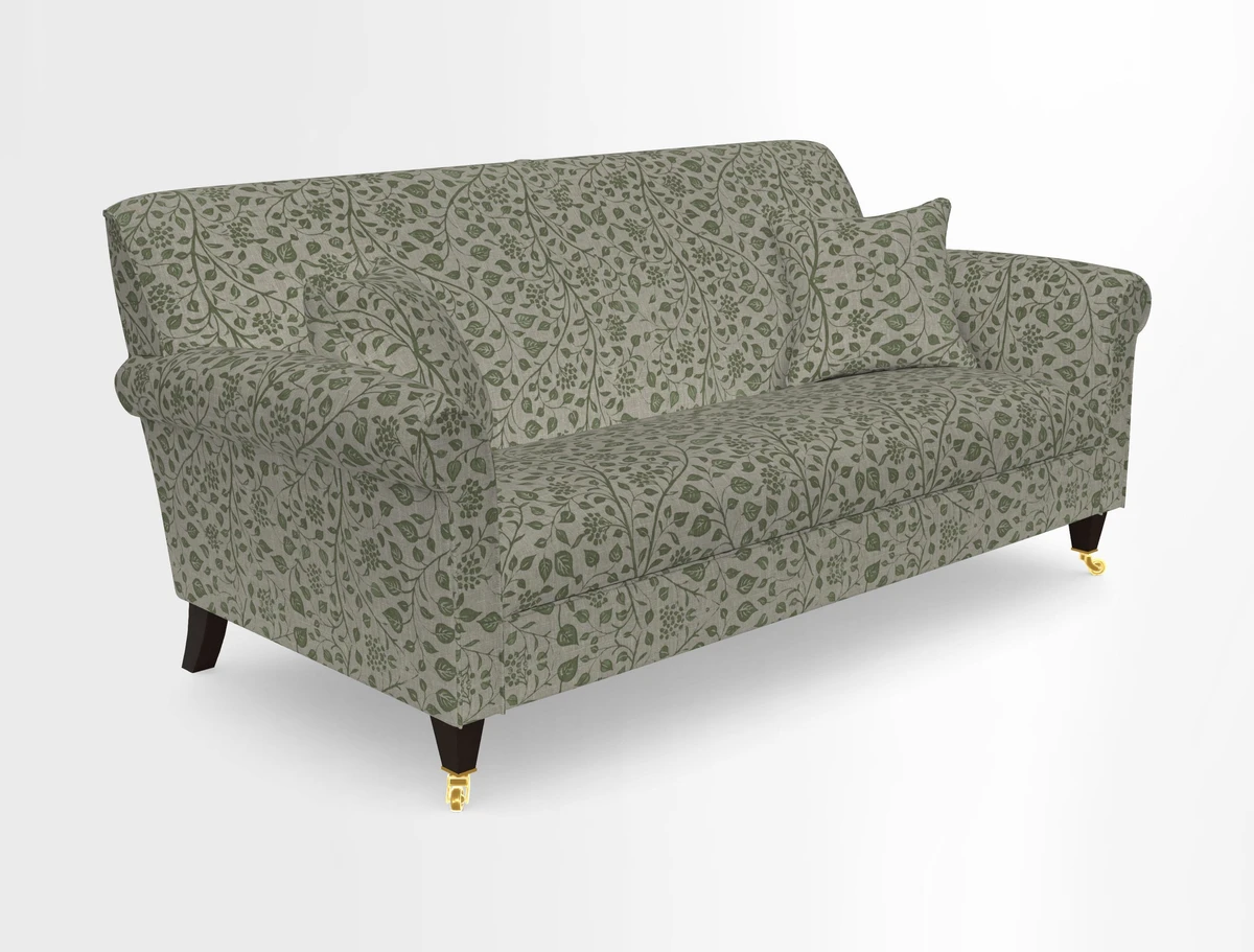 Petworth 3 Seater Sofa in Mulberry Flying Ducks