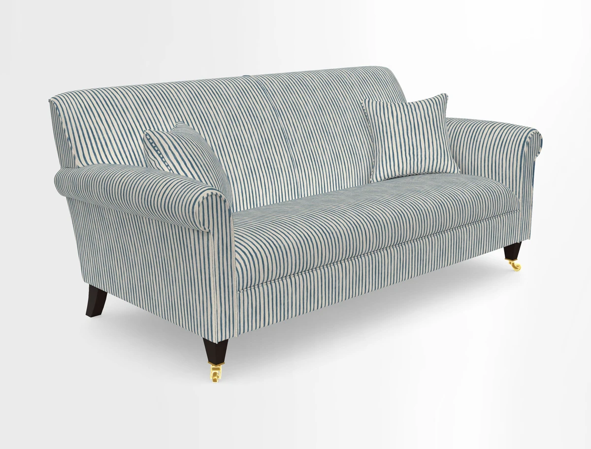 Petworth 3 Seater Sofa in Mulberry Flying Ducks