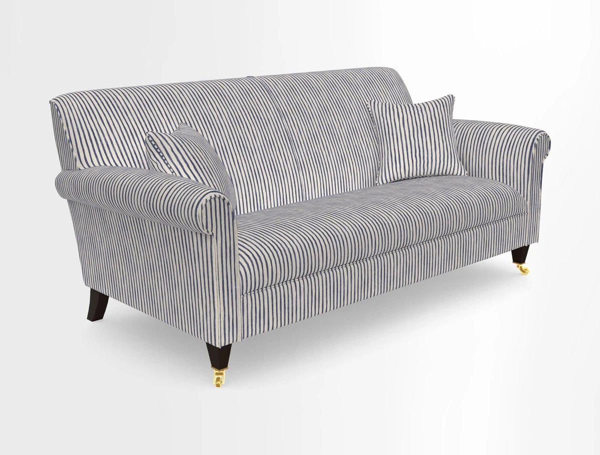 Petworth 3 Seater Sofa in Mulberry Flying Ducks