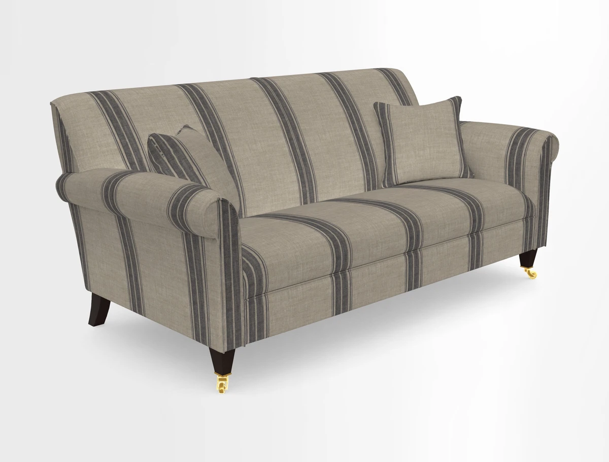 Petworth 3 Seater Sofa in Mulberry Flying Ducks