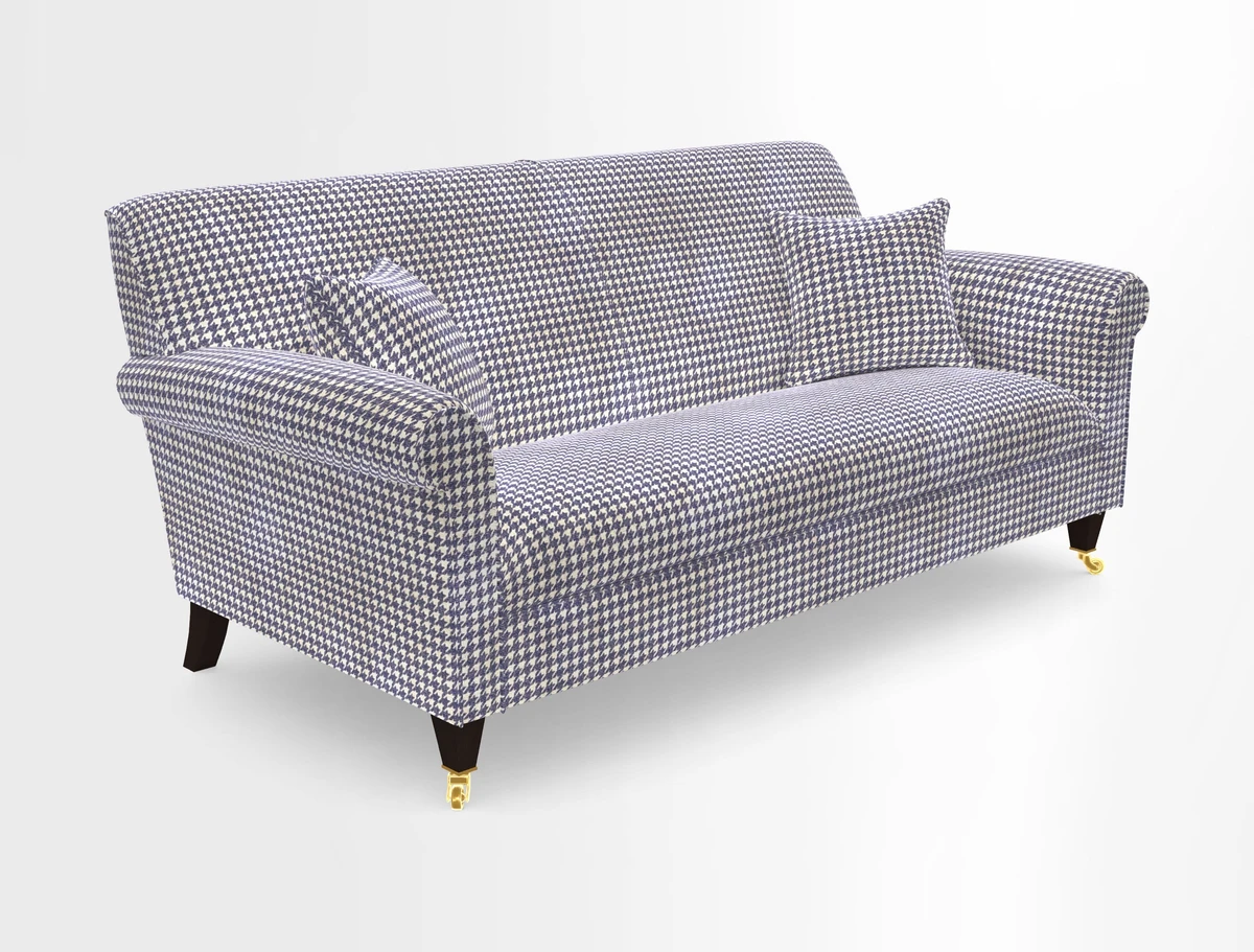 Petworth 3 Seater Sofa in Mulberry Flying Ducks