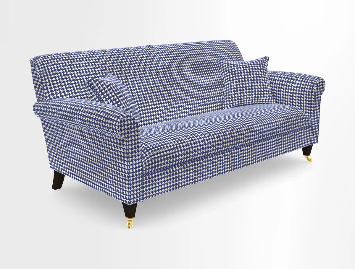 Petworth 3 Seater Sofa in Mulberry Flying Ducks