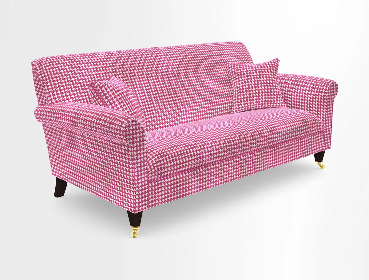 Petworth 3 Seater Sofa in Mulberry Flying Ducks