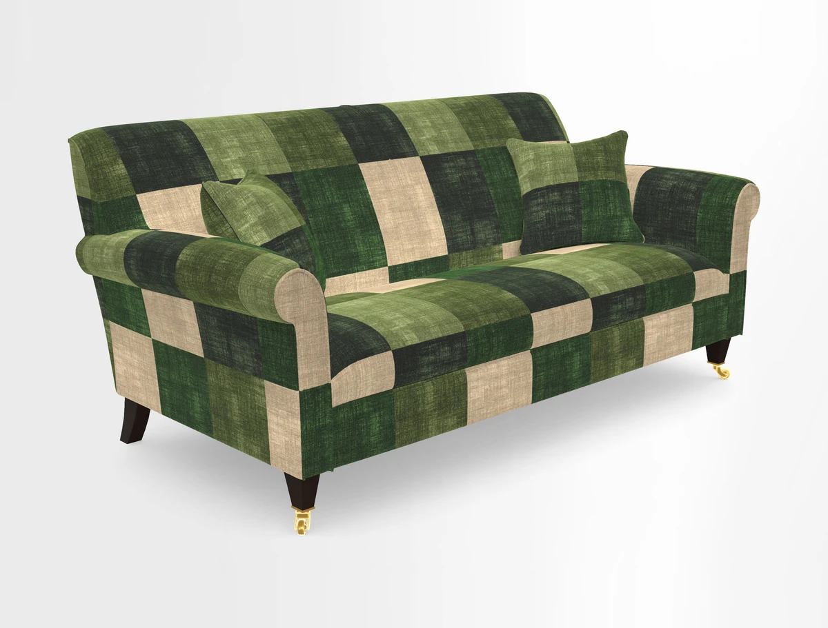 Petworth 3 Seater Sofa in Mulberry Flying Ducks