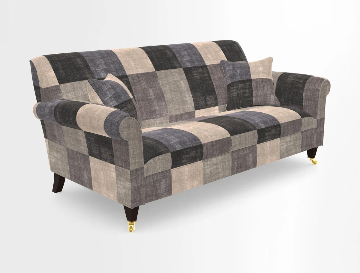 Petworth 3 Seater Sofa in Mulberry Flying Ducks