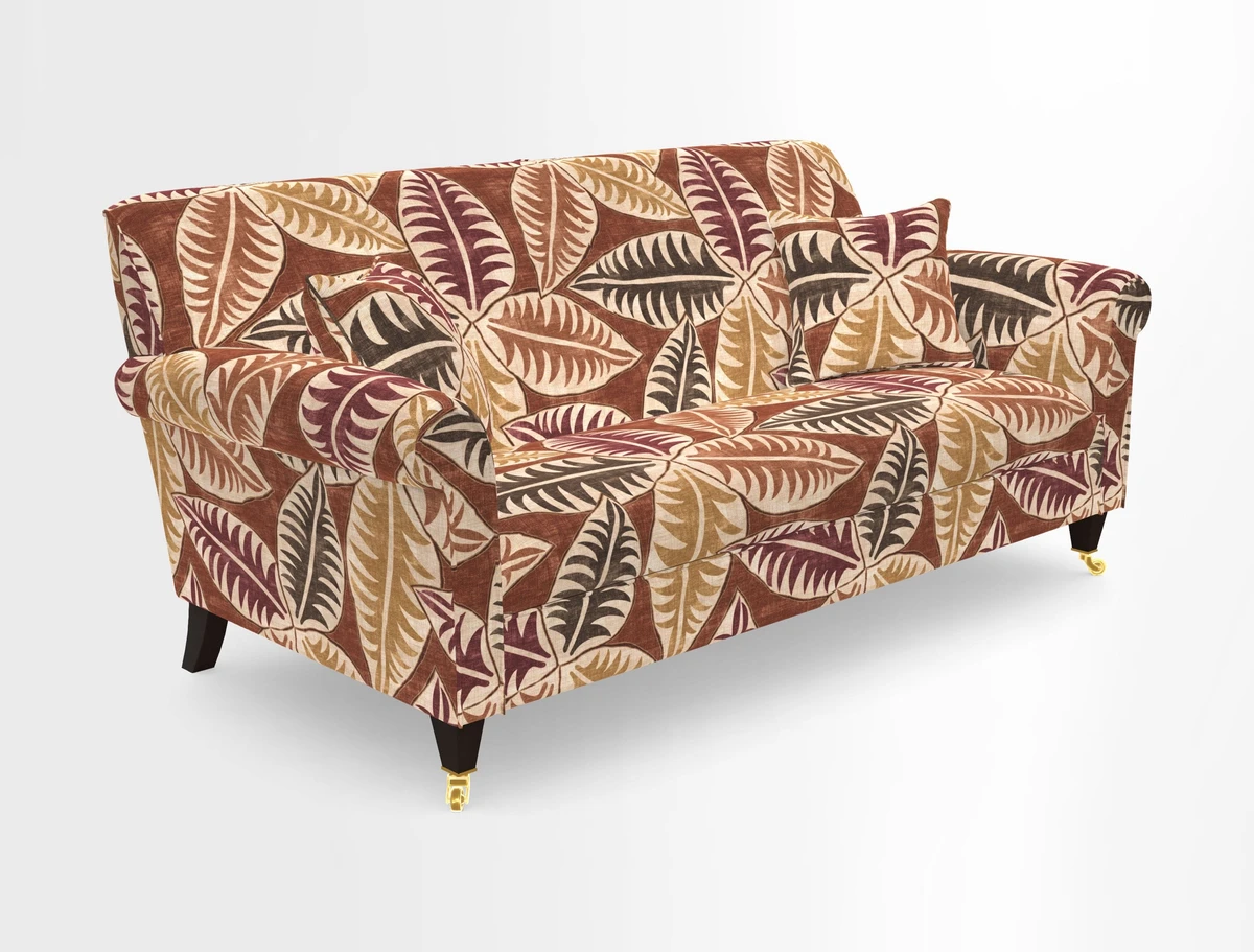 Petworth 3 Seater Sofa in Mulberry Flying Ducks