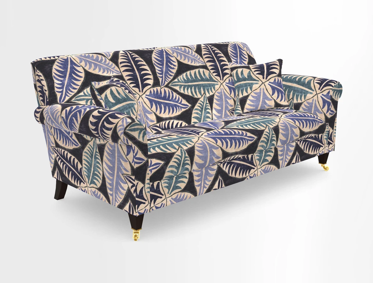 Petworth 3 Seater Sofa in Mulberry Flying Ducks