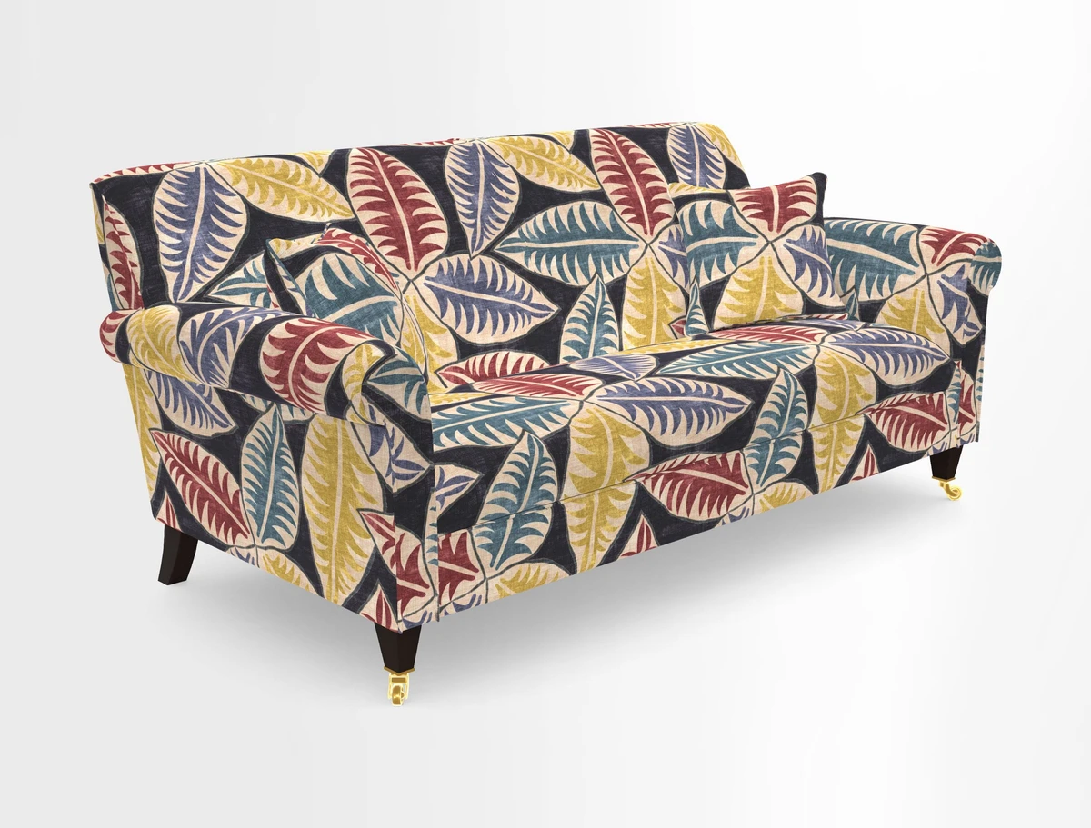 Petworth 3 Seater Sofa in Mulberry Flying Ducks