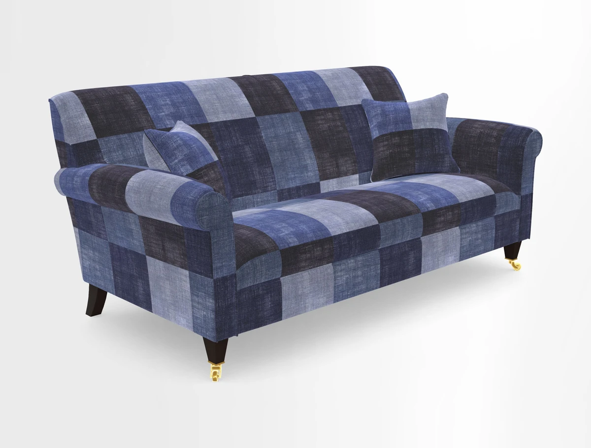 Petworth 3 Seater Sofa in Mulberry Flying Ducks