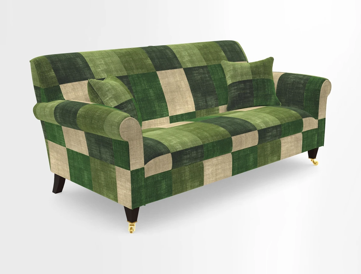 Petworth 3 Seater Sofa in Mulberry Flying Ducks
