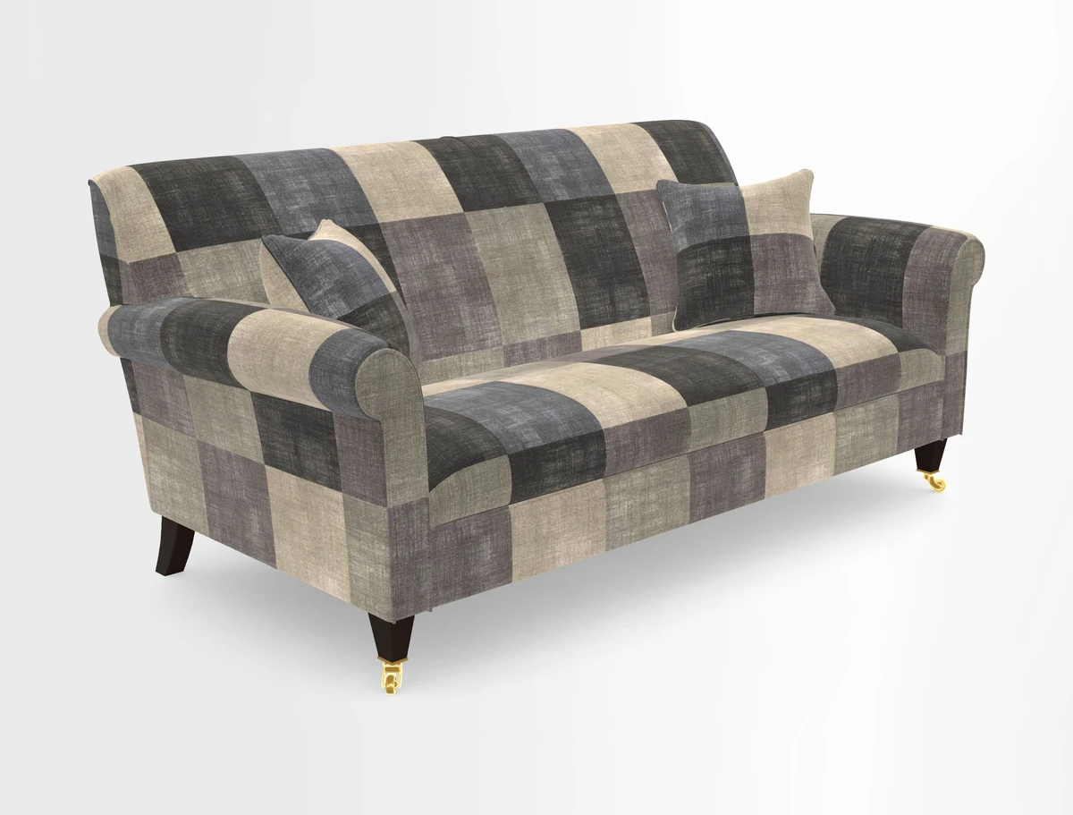 Petworth 3 Seater Sofa in Mulberry Flying Ducks