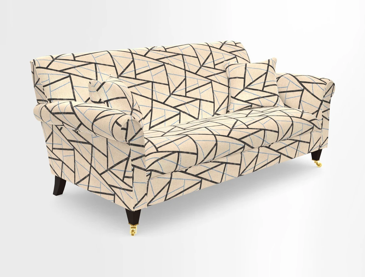 Petworth 3 Seater Sofa in Mulberry Flying Ducks