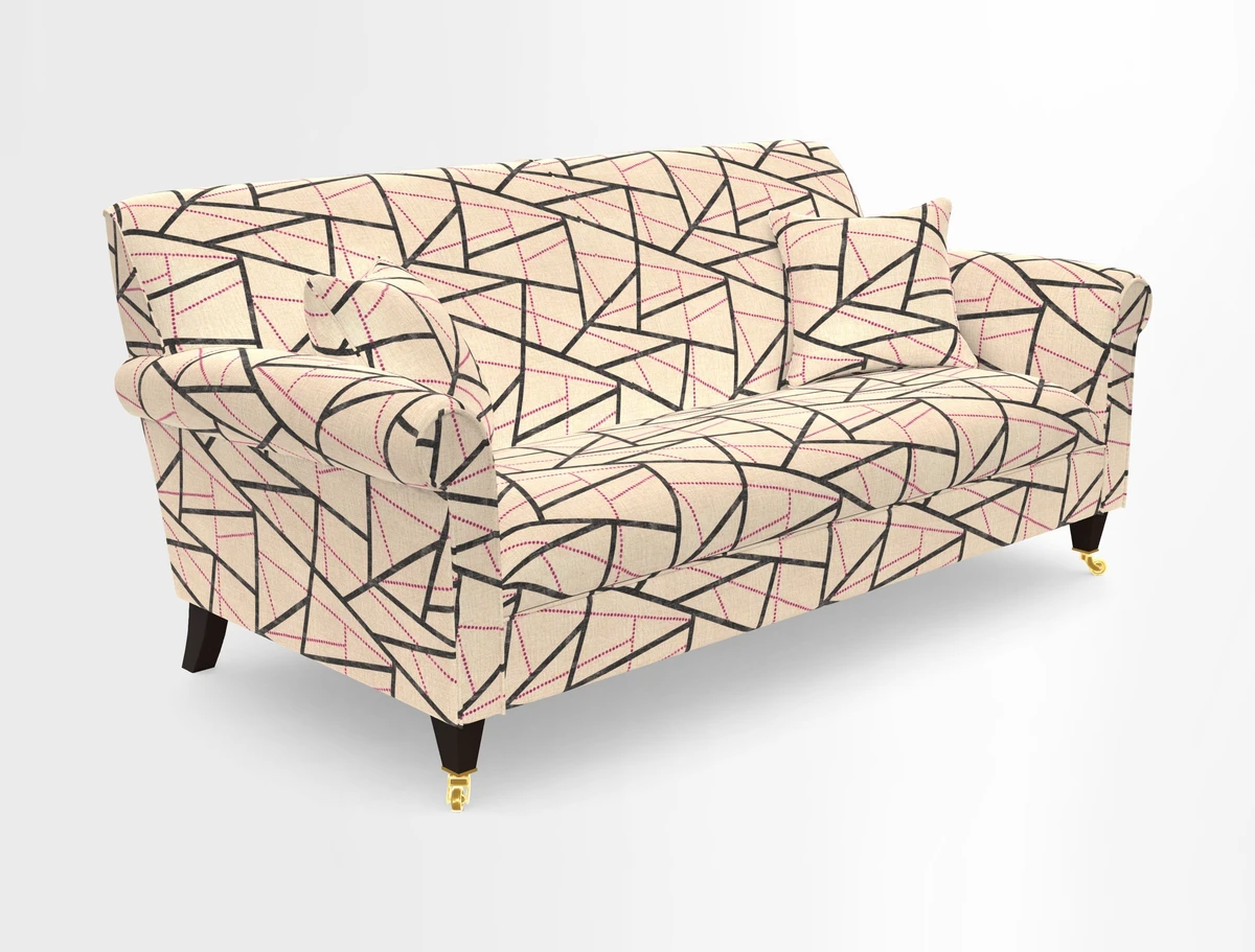 Petworth 3 Seater Sofa in Mulberry Flying Ducks