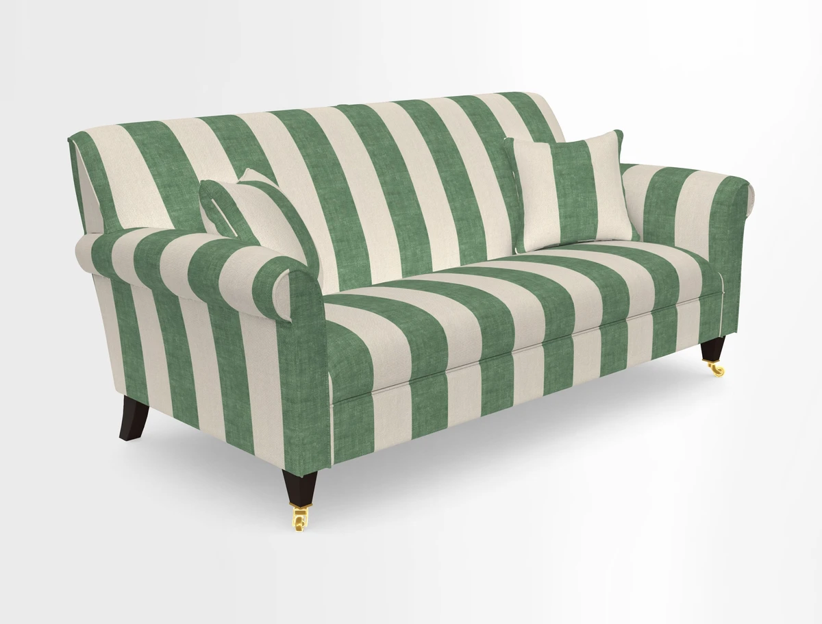 Petworth 3 Seater Sofa in Mulberry Flying Ducks