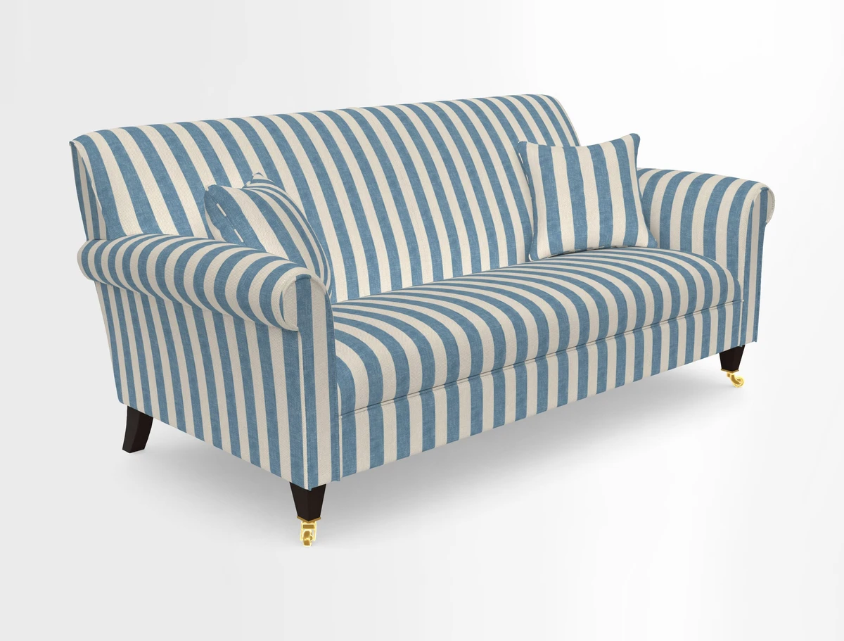 Petworth 3 Seater Sofa in Mulberry Flying Ducks