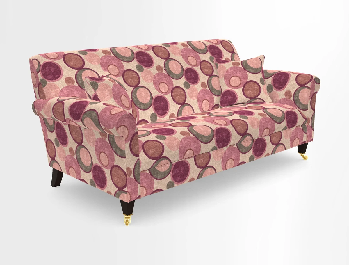 Petworth 3 Seater Sofa in Mulberry Flying Ducks