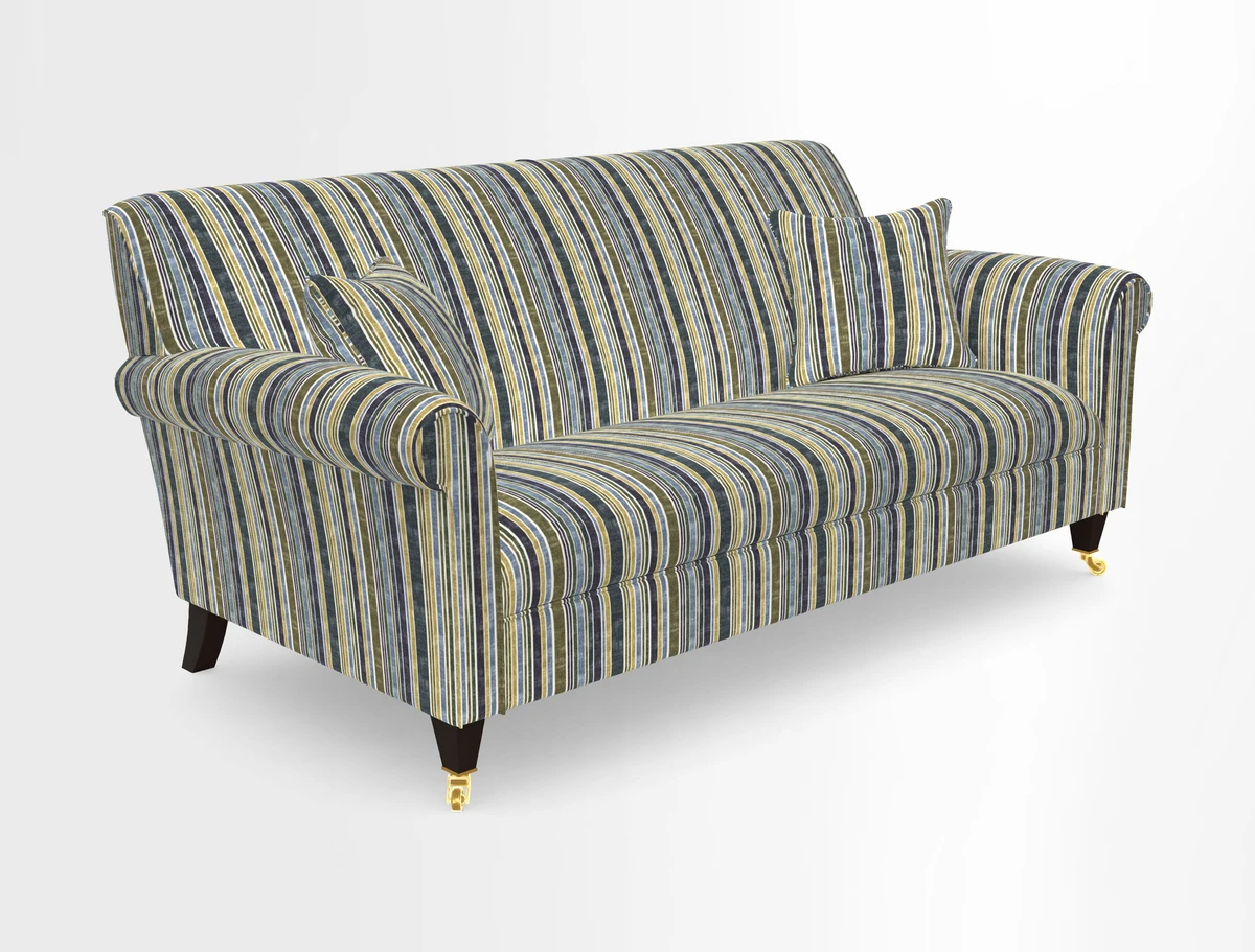 Petworth 3 Seater Sofa in Mulberry Flying Ducks