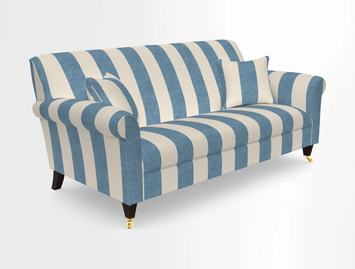 Petworth 3 Seater Sofa in Mulberry Flying Ducks