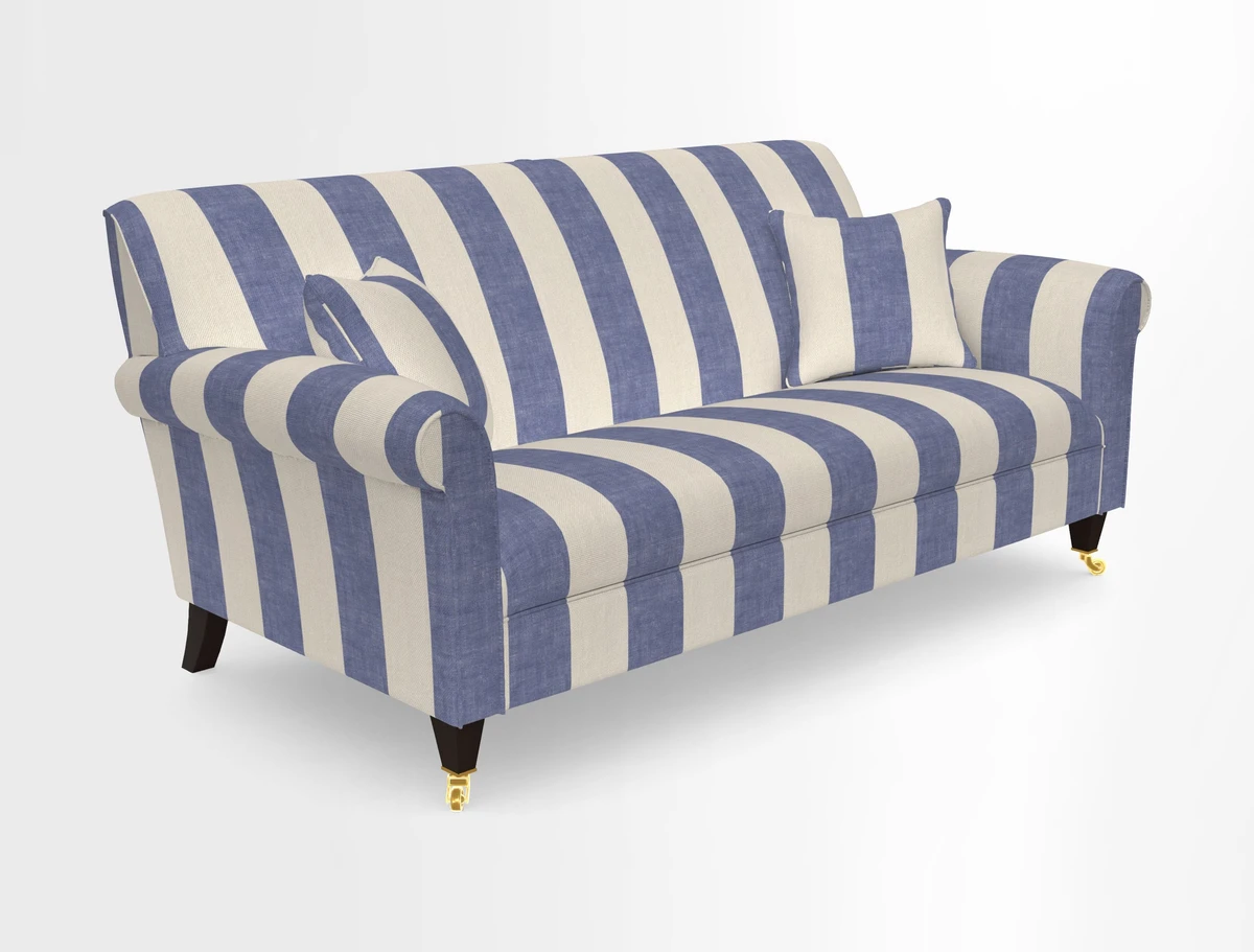Petworth 3 Seater Sofa in Mulberry Flying Ducks