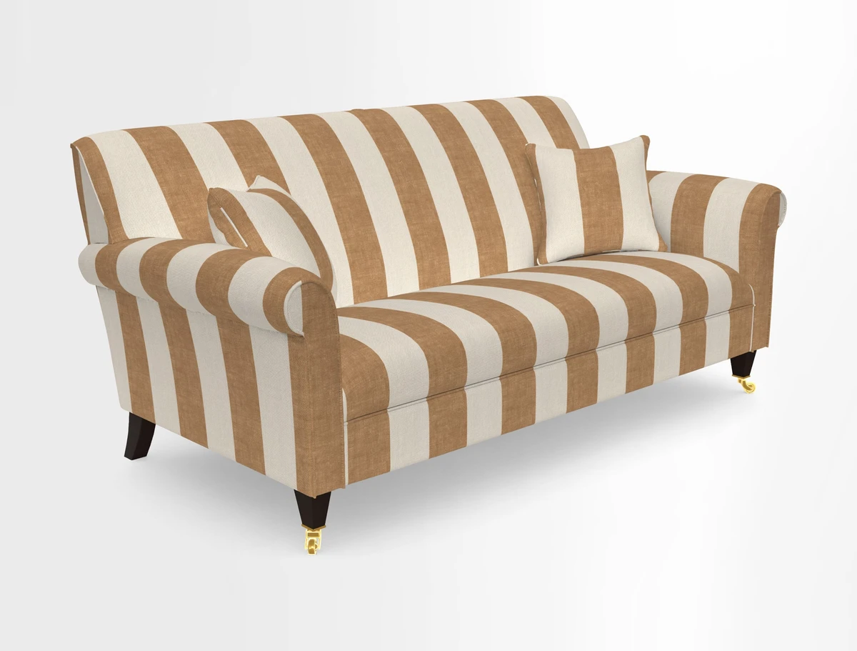 Petworth 3 Seater Sofa in Mulberry Flying Ducks