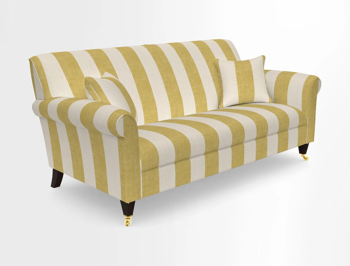 Petworth 3 Seater Sofa in Mulberry Flying Ducks