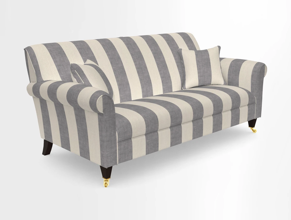 Petworth 3 Seater Sofa in Mulberry Flying Ducks